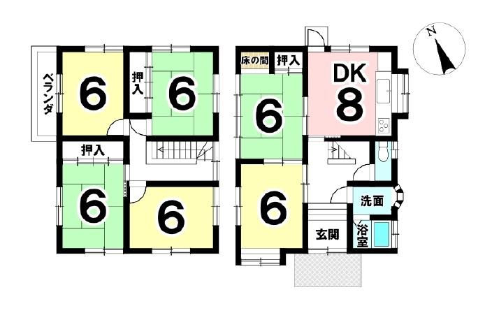 大羽根園松ケ枝町（大羽根園駅） 1698万円