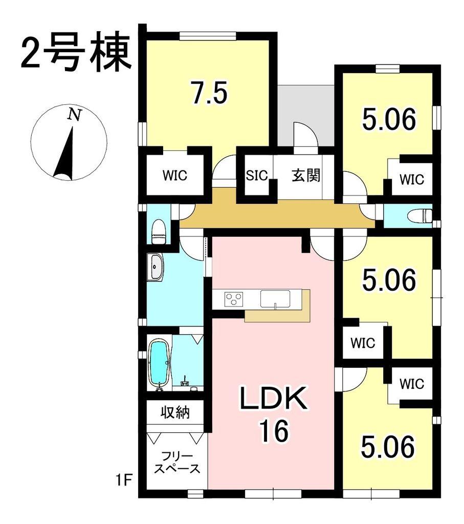 新築戸建 可児市下切田光前　全3棟　2号棟