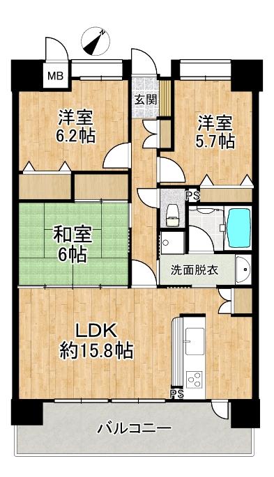 丸美ロイヤル松阪Ⅱ、３階、リフォーム再生住宅！