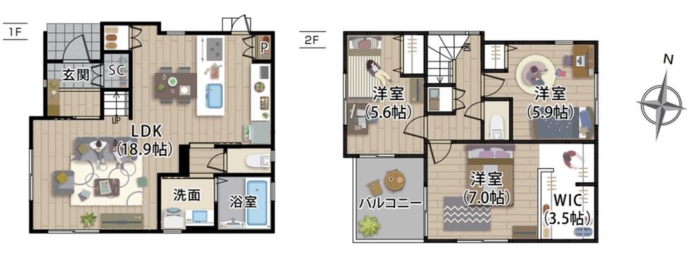 三島市鶴喰１期　新築分譲住宅　【限定１棟】