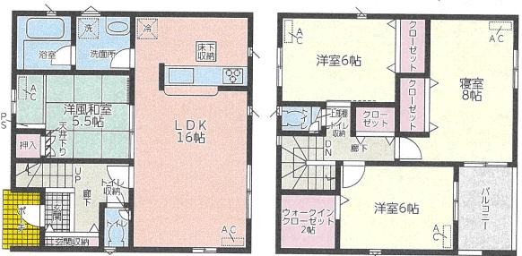 大字南福崎（川越富洲原駅） 2590万円