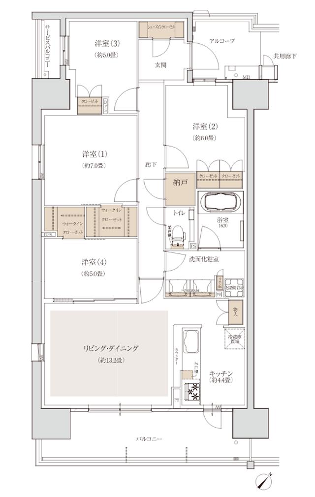 SUUMO】間取り図（BF）詳細 - クラッシィハウス京都六地蔵