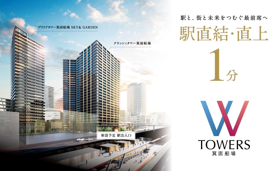 W TOWERS 箕面船場(CLASSY TOWER 箕面船場／Brillia(ブリリア) Tower 箕面船場 SKY & GARDEN)の取材レポート画像