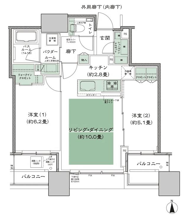 Suumo 間取り図 S 55e 詳細 シティタワー大阪本町 新築マンション 分譲マンション物件情報