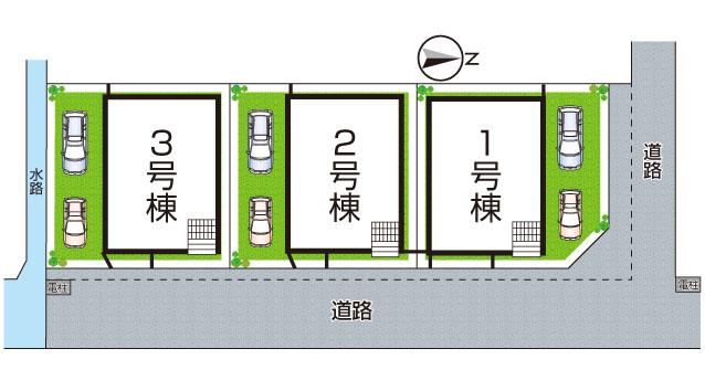 新築一戸建～八尾市新家町　第１　全３邸