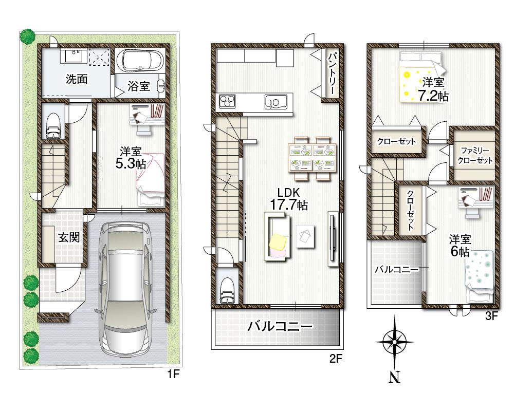 新池島町３（東花園駅） 2980万円