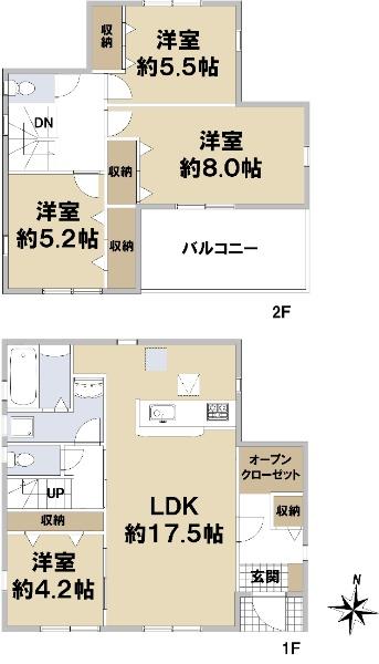 大字菅井小字西ノ辻（木津川台駅） 3080万円