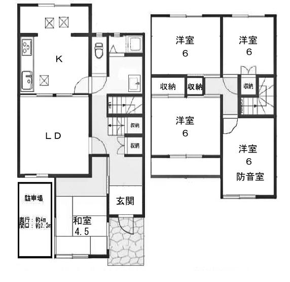 大枝西新林町５ 1780万円