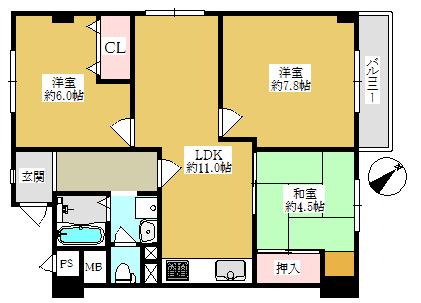 コープ甲子園　角住戸