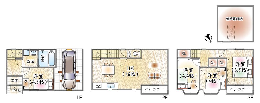 瑠璃川  お見積もり セキュレア立川一番町II (分譲住宅)｜8号地 プラン｜新築