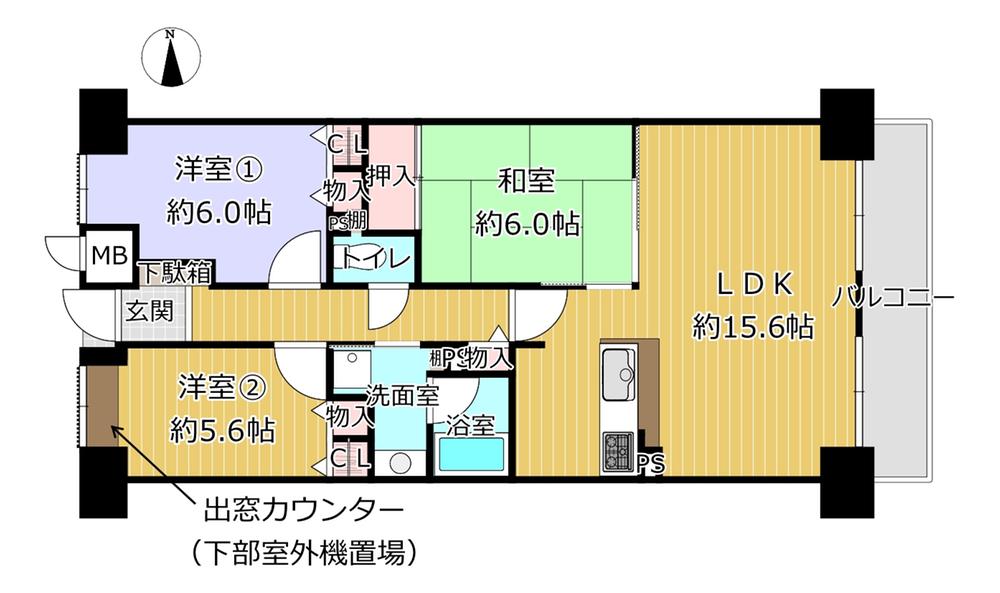 ファミールハイツ上野芝Ⅱ番館