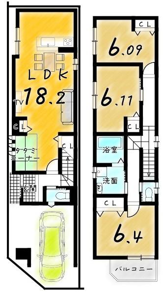 西七条西八反田町（丹波口駅） 2700万円