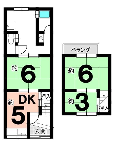 西野楳本町（御陵駅） 580万円