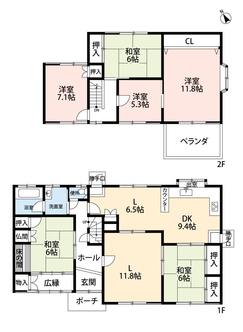 西庄（西ノ庄駅） 1620万円