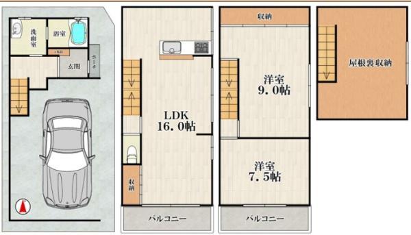 野江１（ＪＲ野江駅） 3280万円