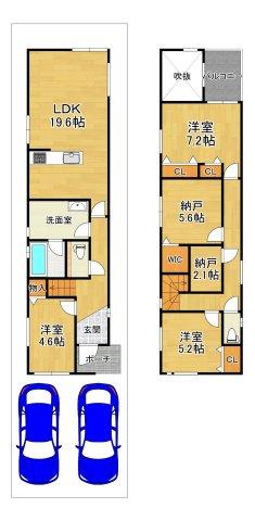 紫竹栗栖町 5880万円