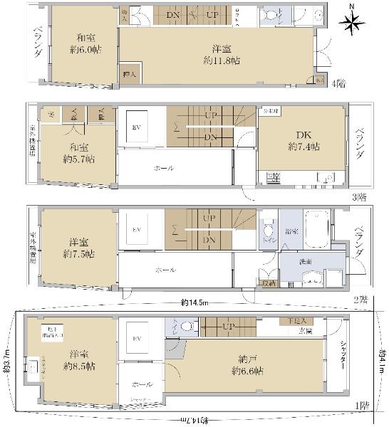 山城町大黒町通松原下る２（清水五条駅） 9250万円