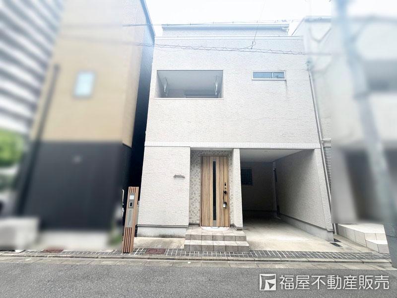 中川澄子、【古い建物】、希少な額装用画集より、新品額装付、状態良好 八事ハウス 中川エリカ建築設計事務所 起伏のある住宅地に建つ4