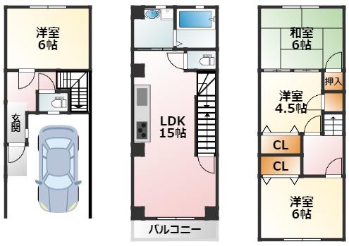 淡路３（淡路駅） 3180万円