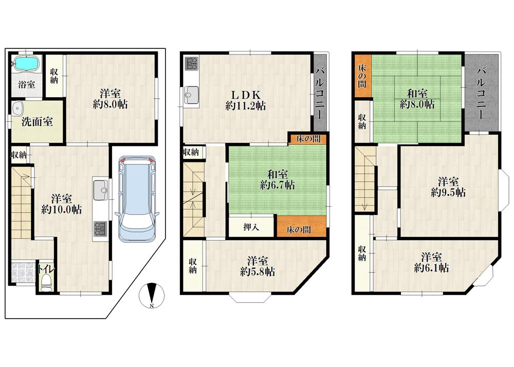 大宮通２（西三荘駅） 2980万円