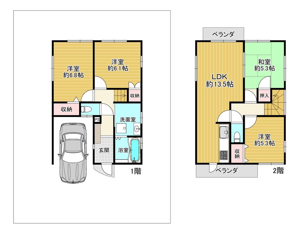 南ひばりガ丘１（山本駅） 3180万円