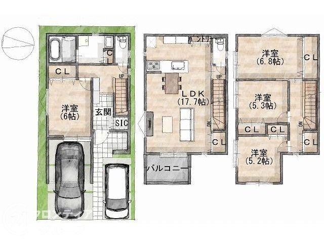 Frontier Gardens　大阪市鶴見区緑３丁目　全２区画