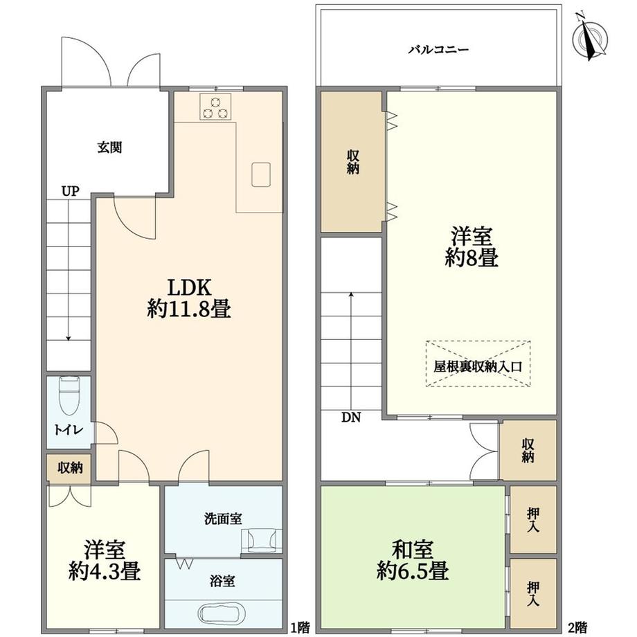 東九条南松ノ木町（九条駅） 2080万円