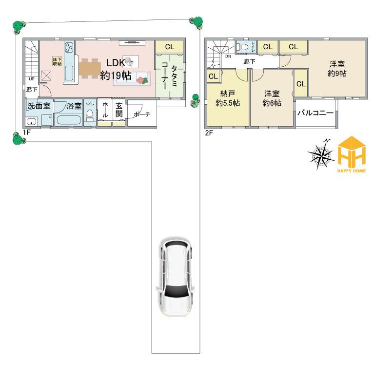 泉町（中山寺駅） 3780万円・3980万円