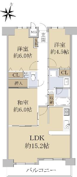 ファミールハイツ上野芝Ⅲ番館