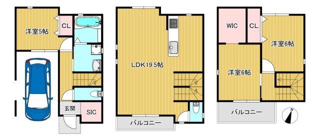 上野芝向ヶ丘町１（上野芝駅） 2780万円