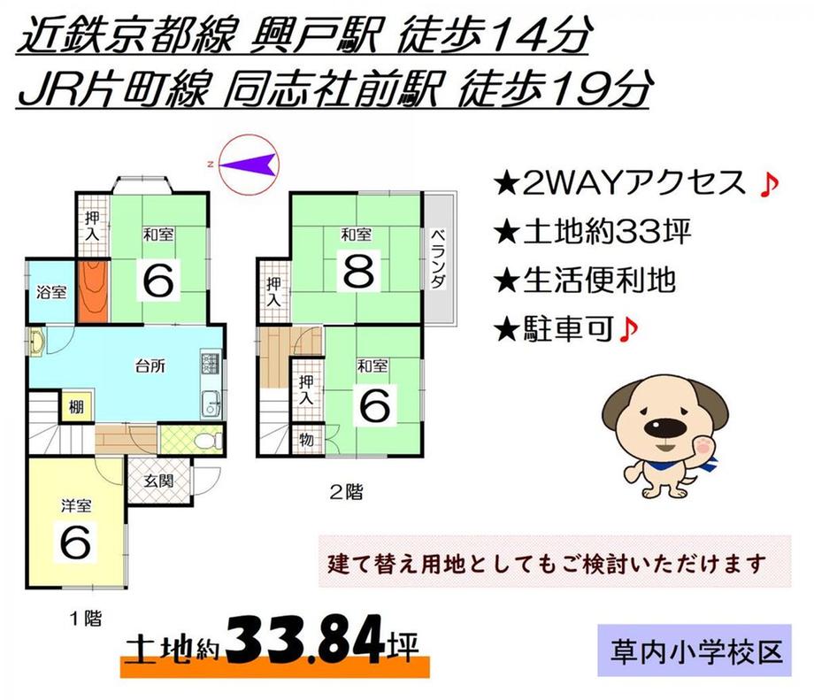 草内上リ立（興戸駅） 880万円