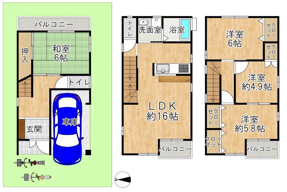 春日町３（少路駅） 2880万円