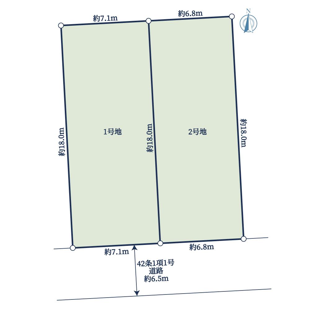 神戸市西区糀台４丁目　建築条件付き土地２区画