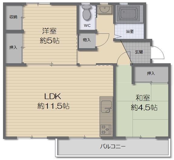 明舞第二団地６号棟