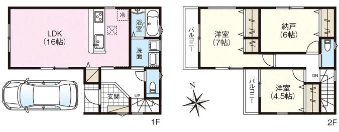 上之島町南６（河内山本駅） 3080万円