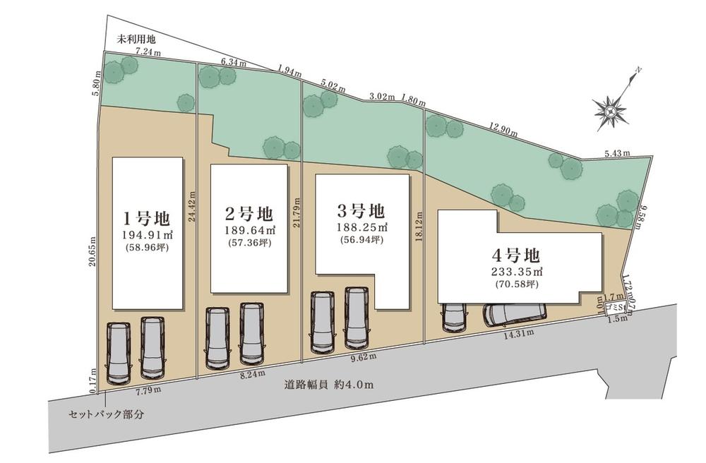 宝塚市野上４丁目PROJECT 全４区画　建築条件付土地