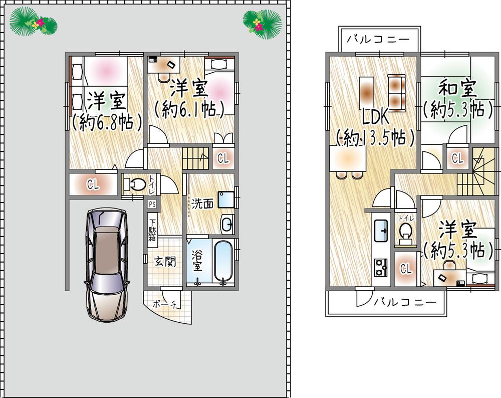 南ひばりガ丘１（山本駅） 3180万円