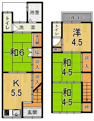 東野南井ノ上町（椥辻駅） 698万円