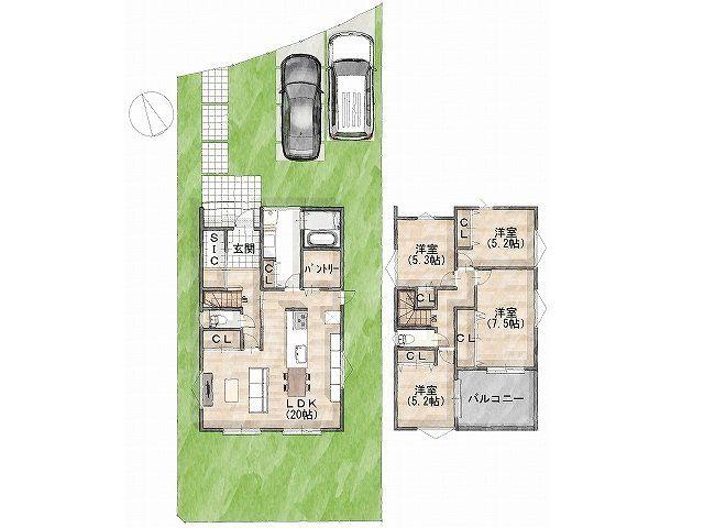 Frontier Gardens　生駒市東生駒１丁目　建築条件付き土地　全２区画