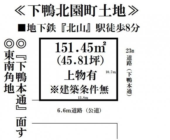 下鴨北園町（北山駅） 1億2800万円