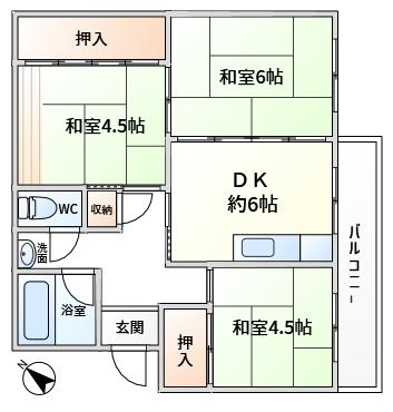 箕面如意谷住宅　14号棟