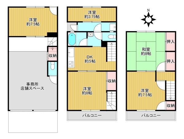 中小阪１（長瀬駅） 1500万円