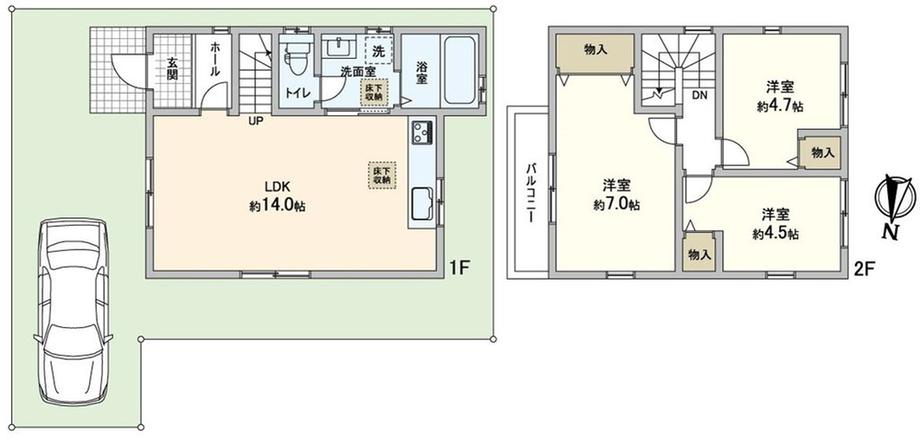 岸田堂西１（北巽駅） 3430万円