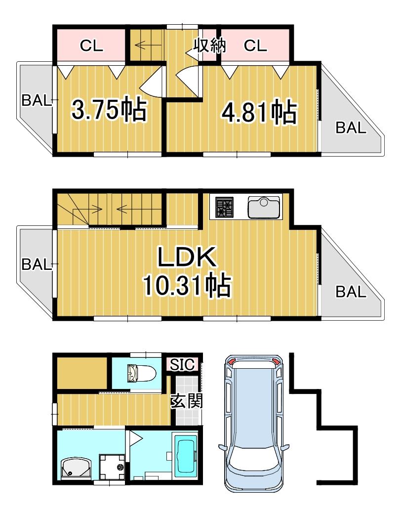 大枝北沓掛町６ 540万円