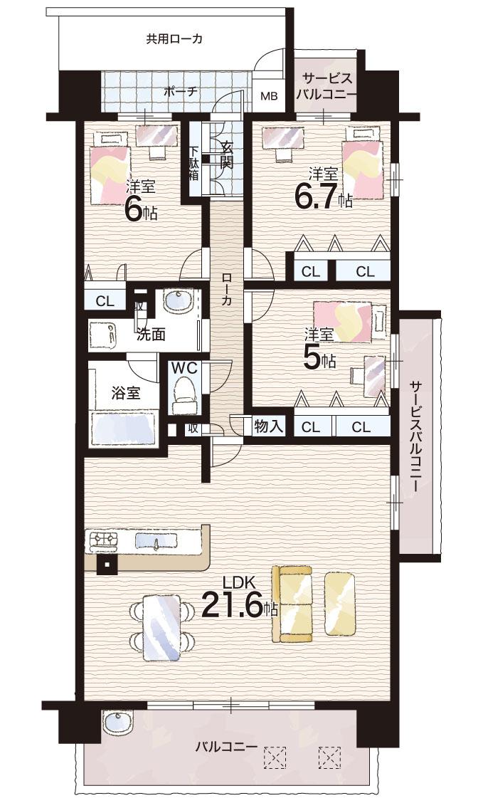 プレサンスロジェ須磨妙法寺桜の杜ＥＡＳＴ ＨＩＬＬＳ