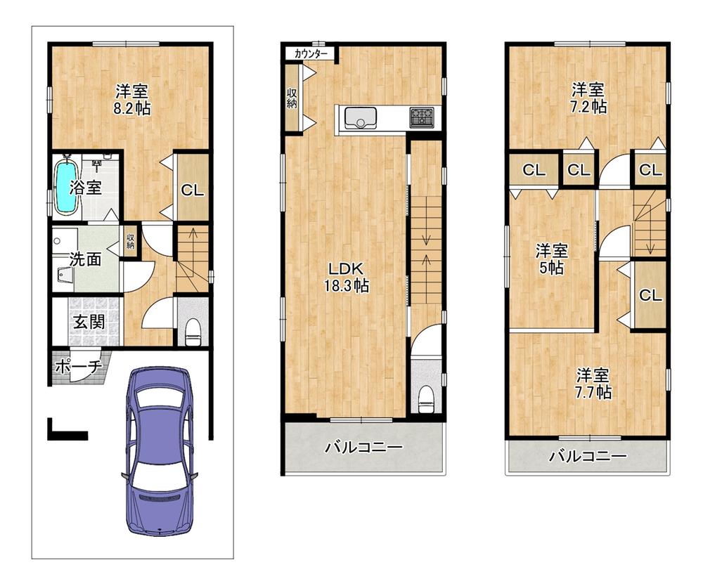 栄町２（富田駅） 3390万円