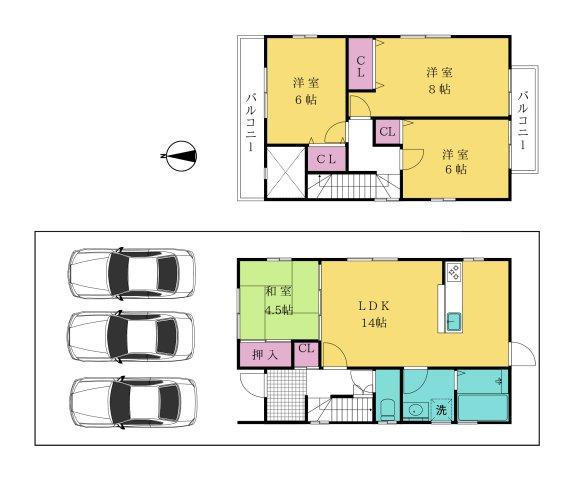 篠町夕日ケ丘１（馬堀駅） 2280万円