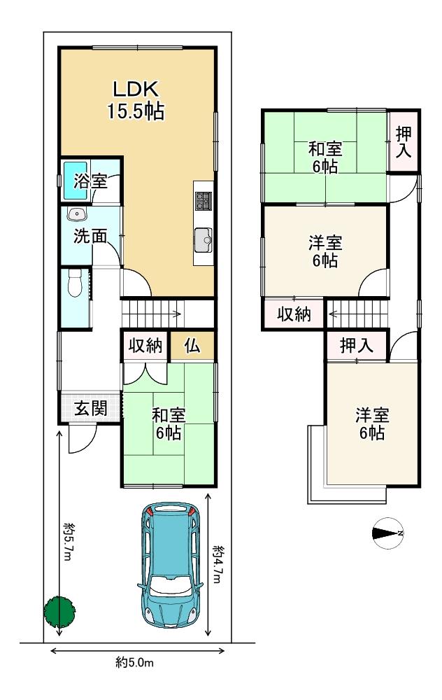 納所北城堀（淀駅） 1980万円