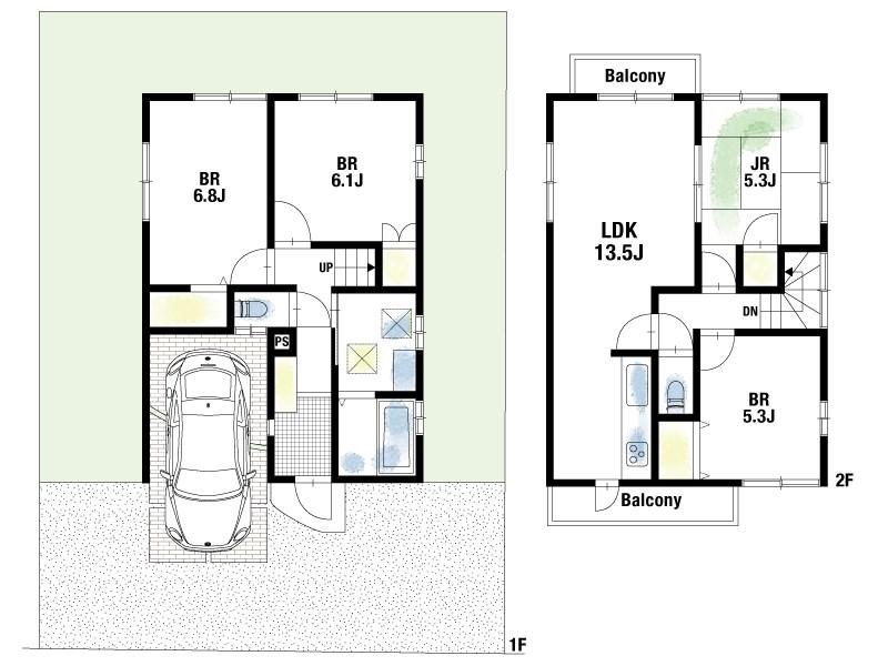 南ひばりガ丘１（山本駅） 3180万円