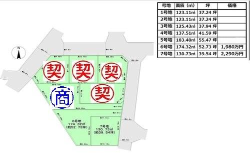 東香里３ 1980万円～2290万円